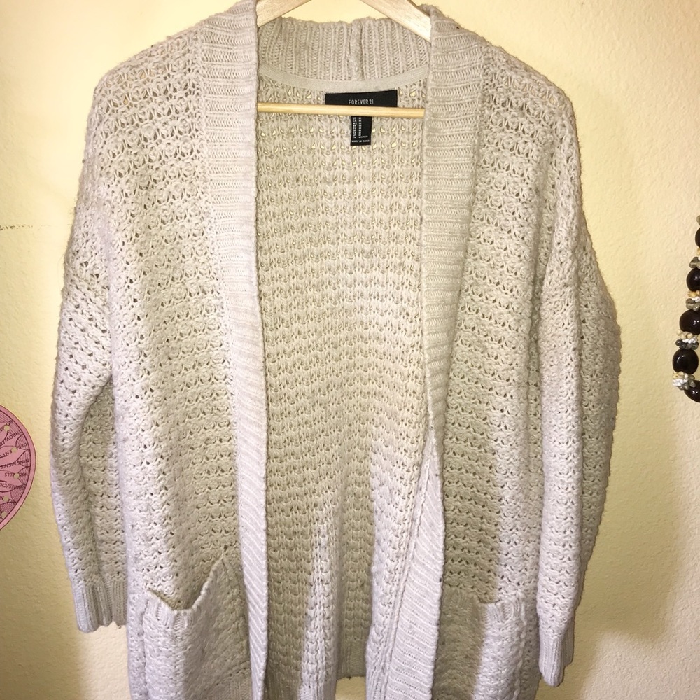 Ivory chunky cardigan